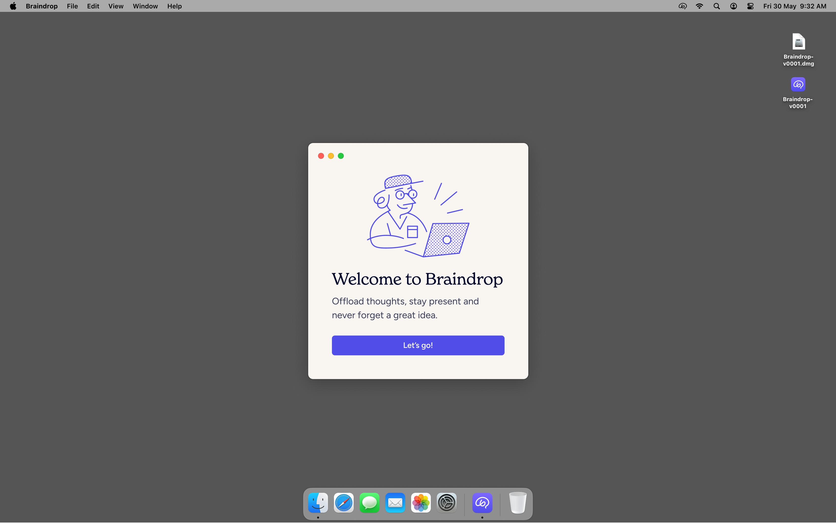 Braindrop welcome screen teaser
