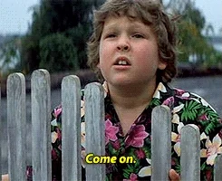 An animated picture of Chunk from The Goonies.